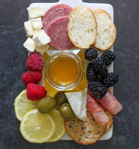 Lemon Honey Charcuterie Board
